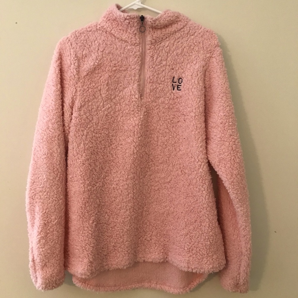 Baby Pink Teddy Jacket